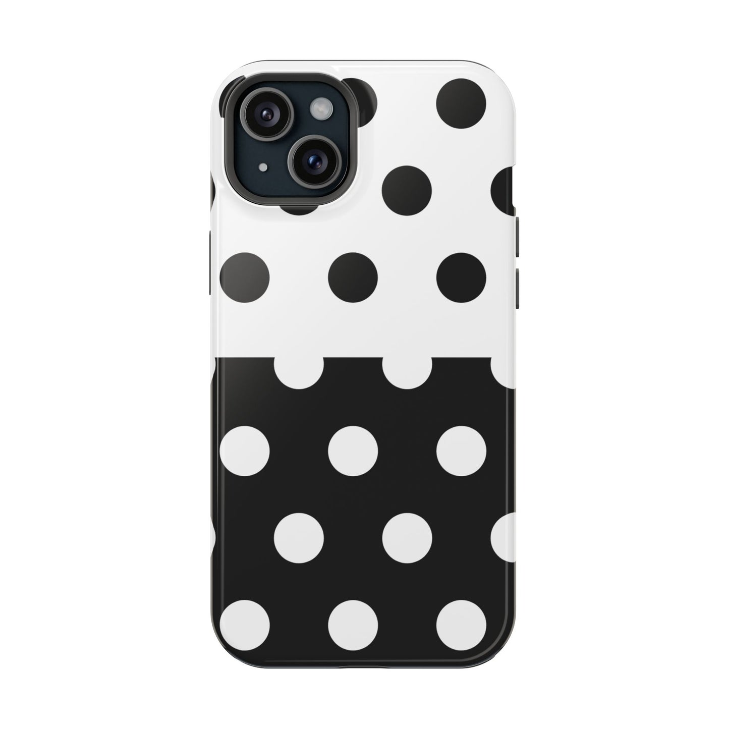 White And Black Polka Dot Split