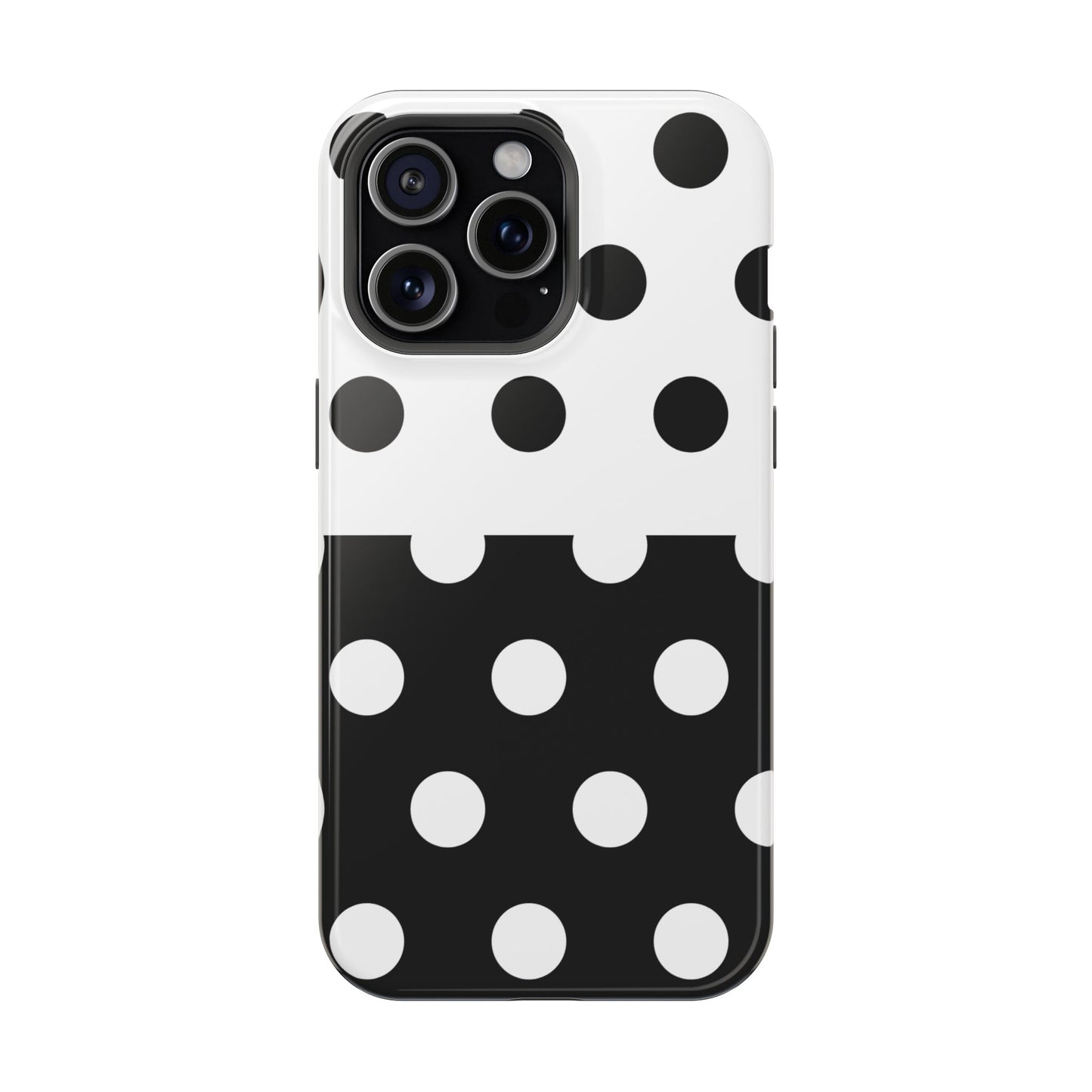White And Black Polka Dot Split
