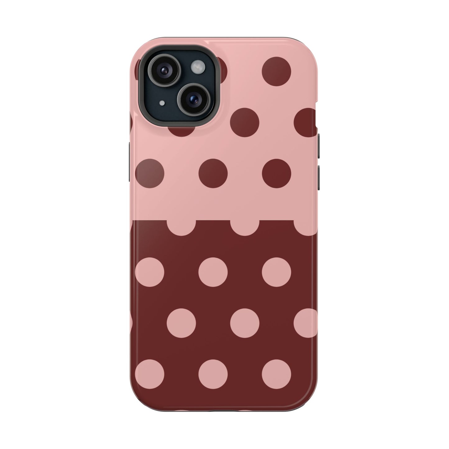 Pink And Red Polka Dot Split