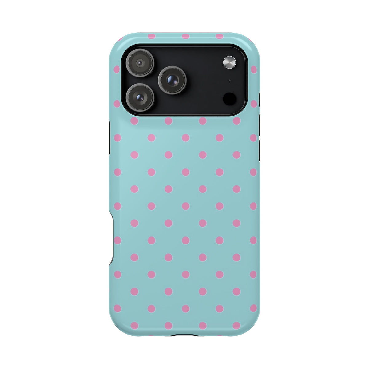 Teal Pink Polka Dot