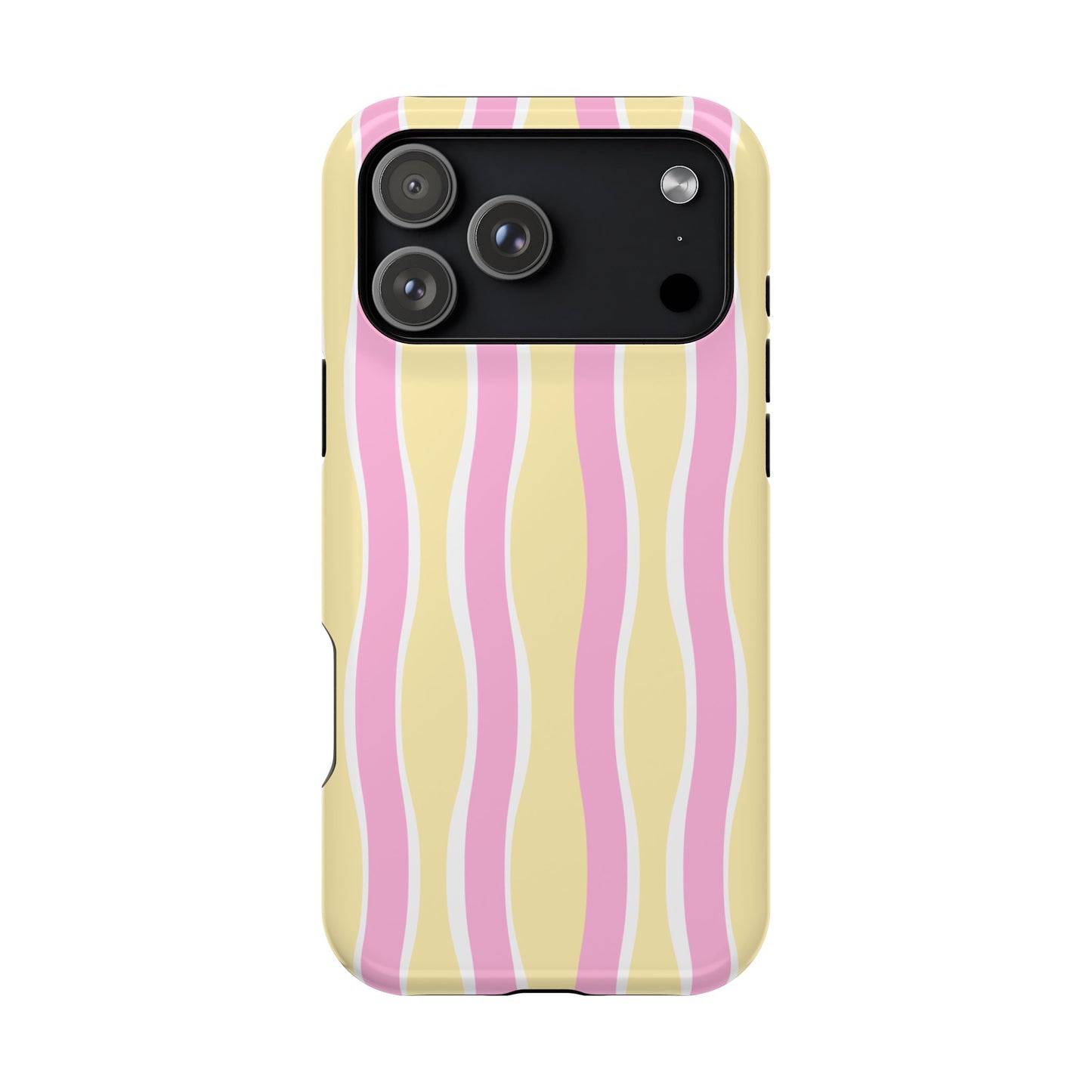 Yellow & Pink Wavy Stripes