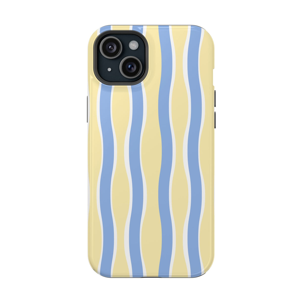 Yellow & Blue Wavy Stripes - Layreen Cases