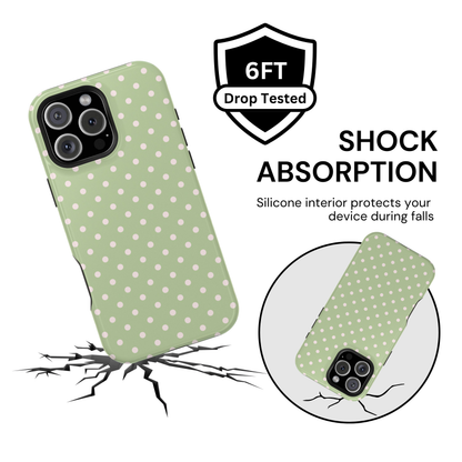 Polka Dot Matcha Case