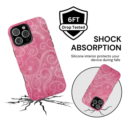 Pink Y2K Swirls Case
