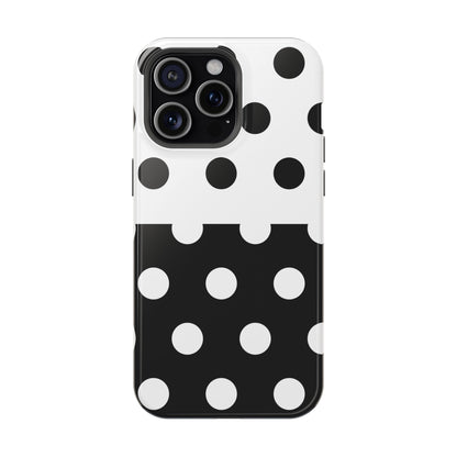 White And Black Polka Dot Split