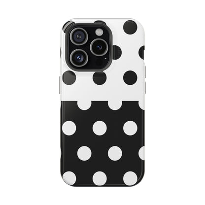 White And Black Polka Dot Split