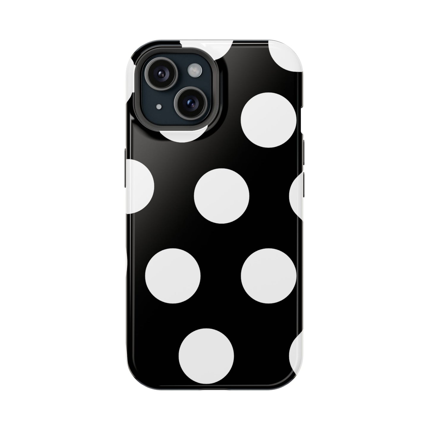 Black White Large Polka Dots