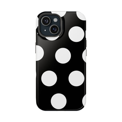 Black White Large Polka Dots
