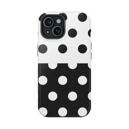 White And Black Polka Dot Split