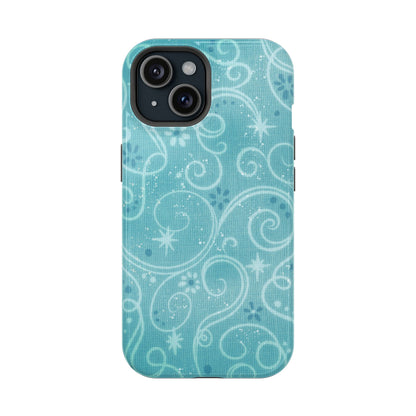 Blue Y2K Swirls Case