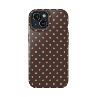 Polka Dot Mocha Case