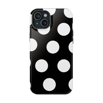 Black White Large Polka Dots