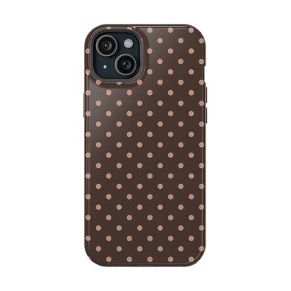 Polka Dot Mocha Case