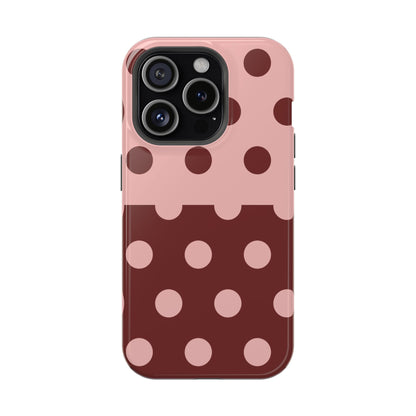 Pink And Red Polka Dot Split