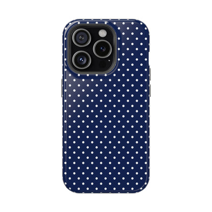 Navy Polka Dot Case