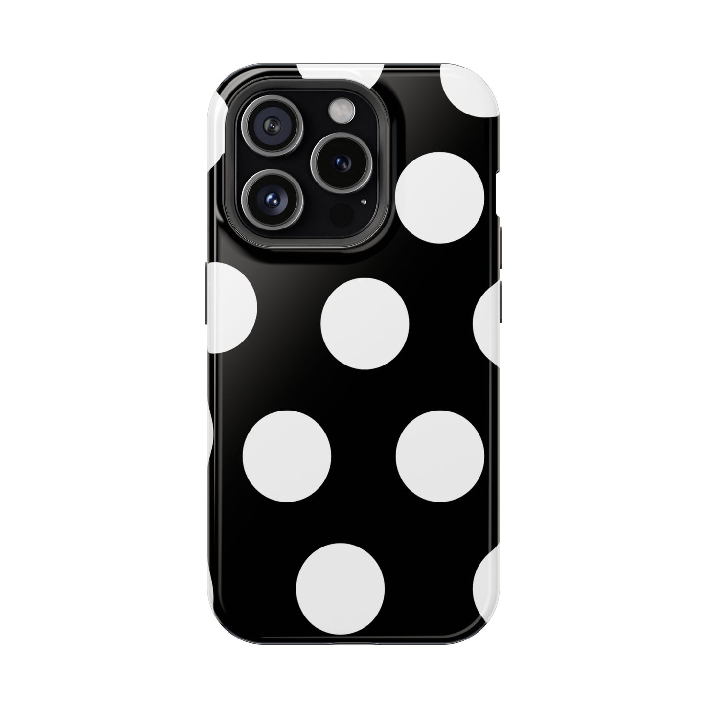 Black White Large Polka Dots