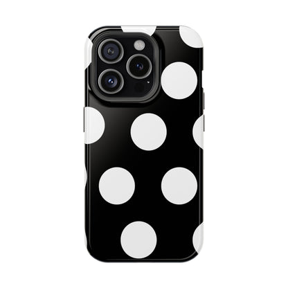 Black White Large Polka Dots