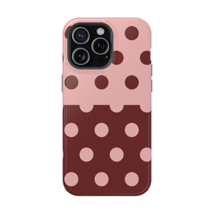 Pink And Red Polka Dot Split