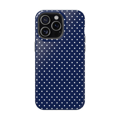 Navy Polka Dot Case