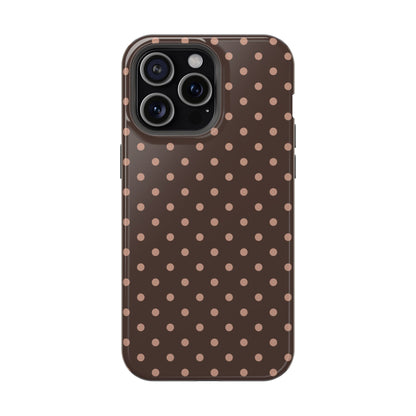Polka Dot Mocha Case