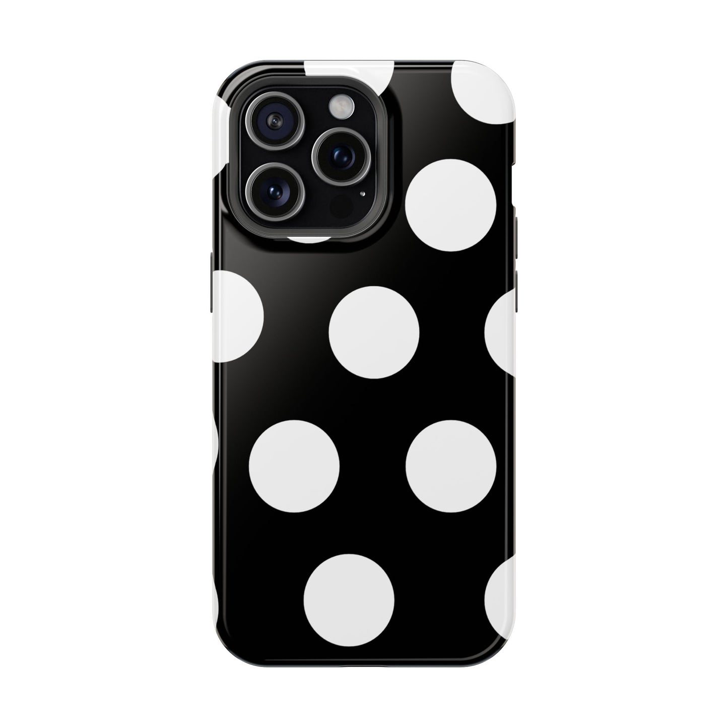 Black White Large Polka Dots