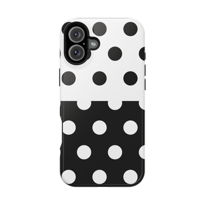 White And Black Polka Dot Split