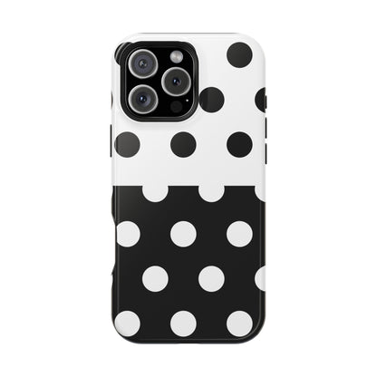 White And Black Polka Dot Split