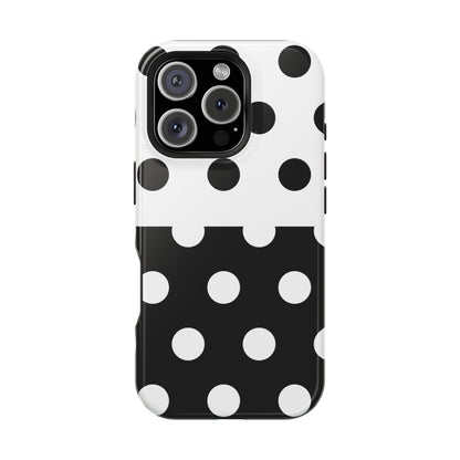 White And Black Polka Dot Split