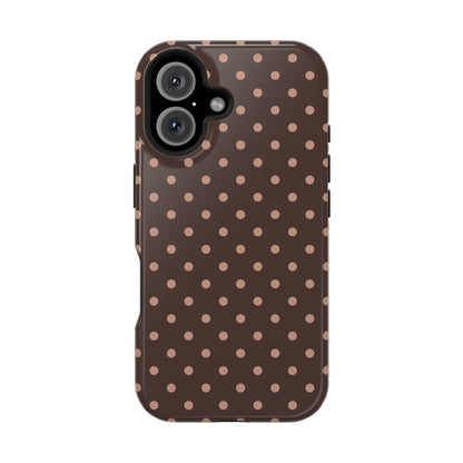 Polka Dot Mocha Case