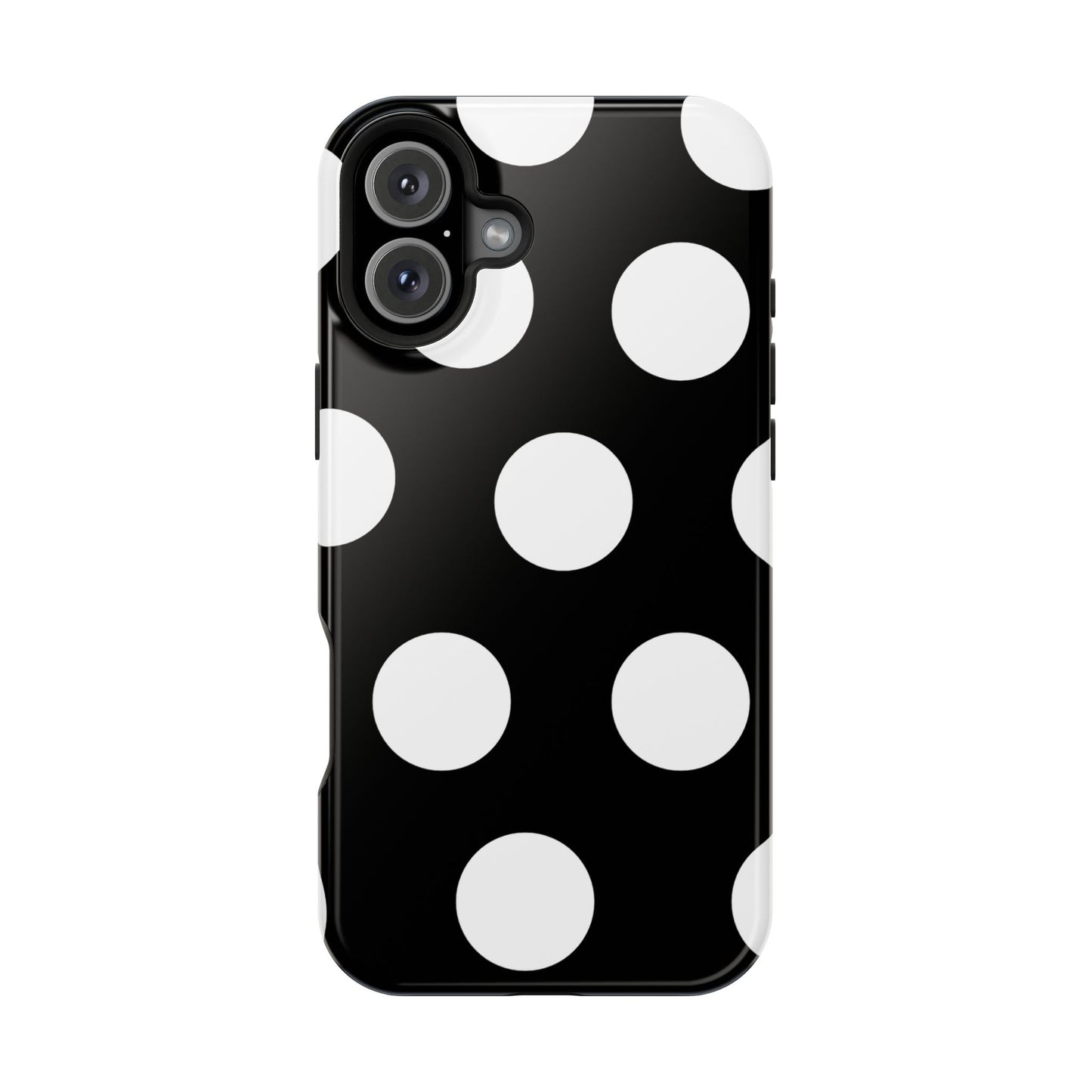 Black White Large Polka Dots