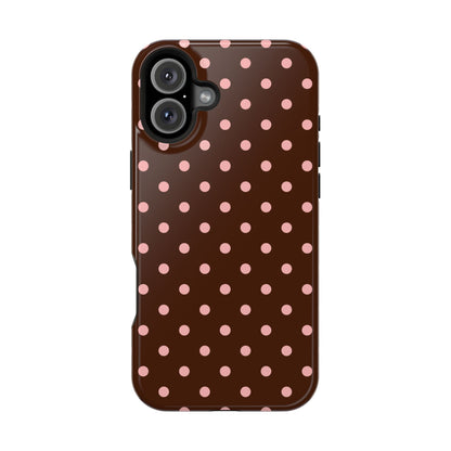 Pink Mocha Polka Dots