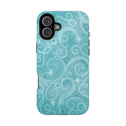 Blue Y2K Swirls Case