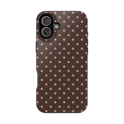 Polka Dot Mocha Case