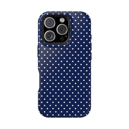 Navy Polka Dot Case