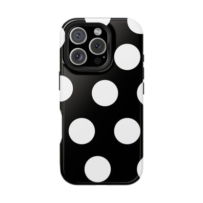 Black White Large Polka Dots