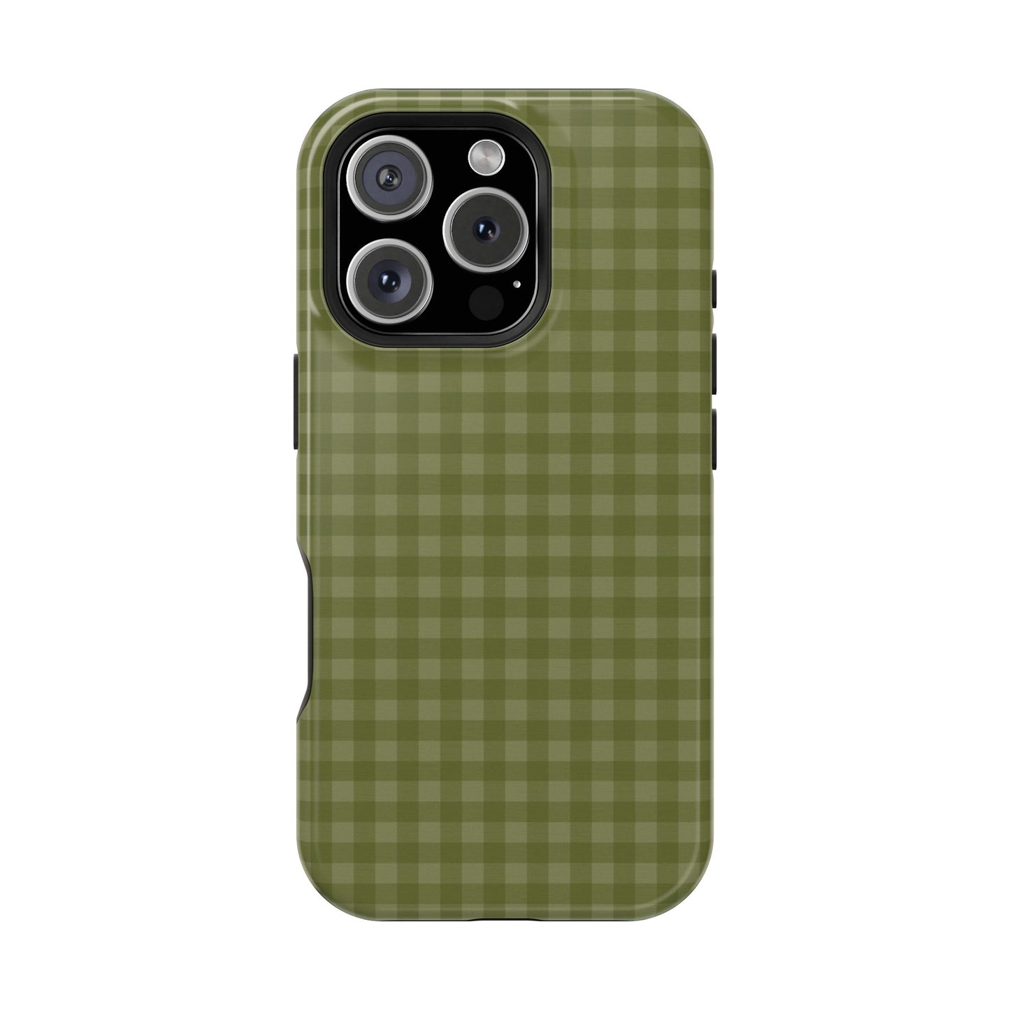 Olive Gingham Case