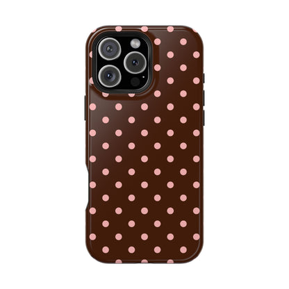 Pink Mocha Polka Dots