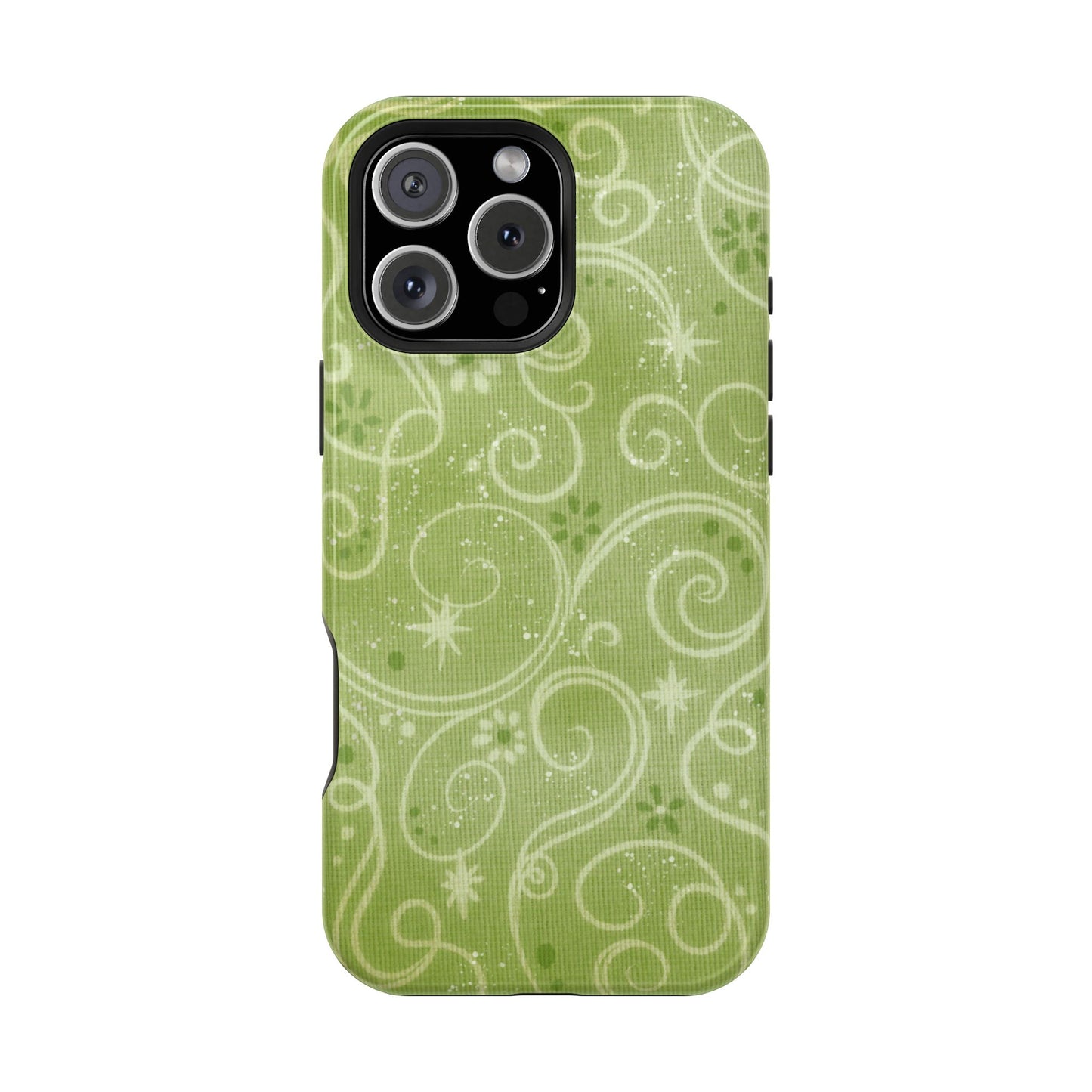 Green Y2K Swirls Case