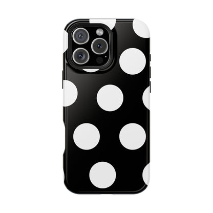 Black White Large Polka Dots