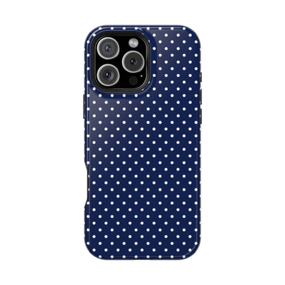Navy Polka Dot Case