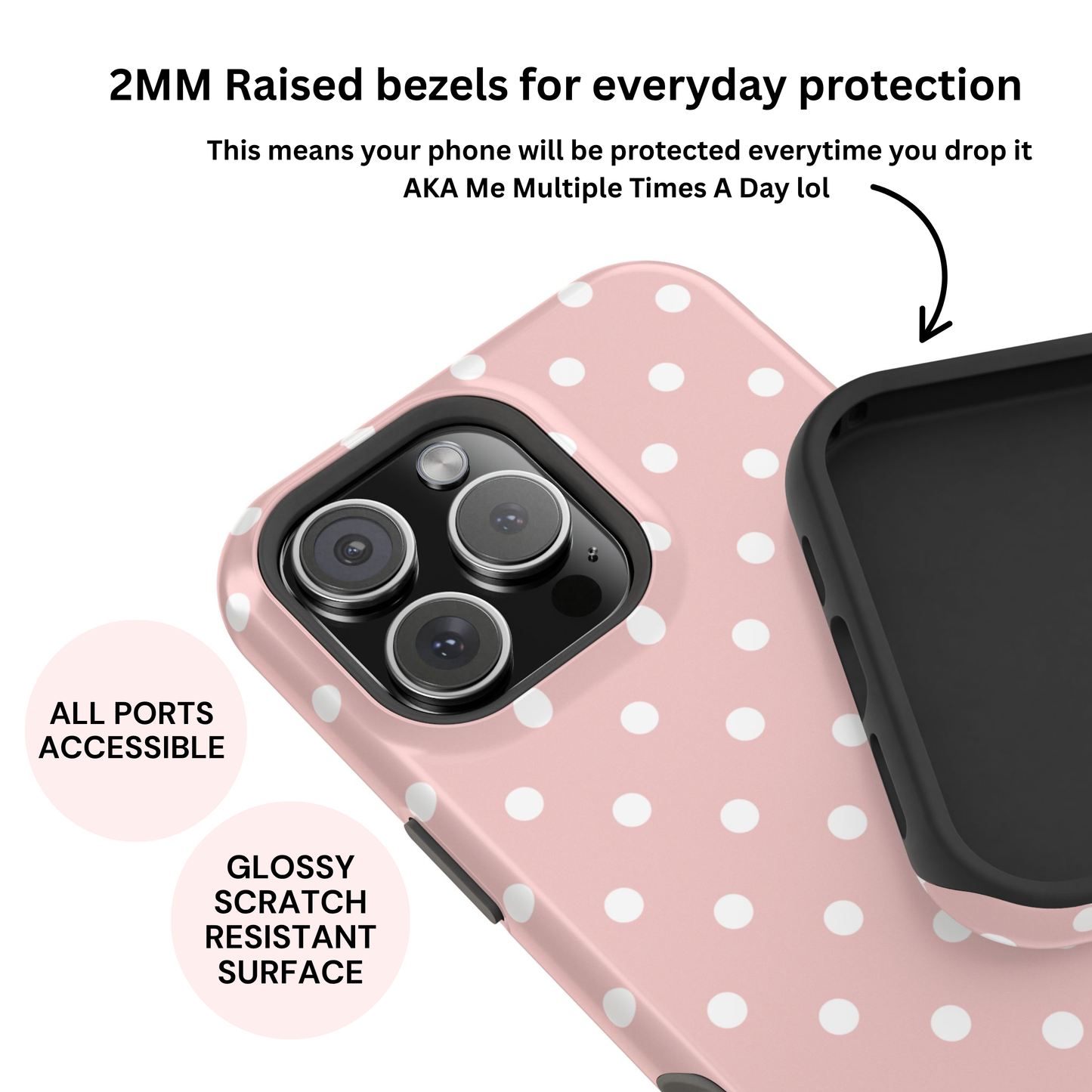 Ballet Pink Polka Dot Case