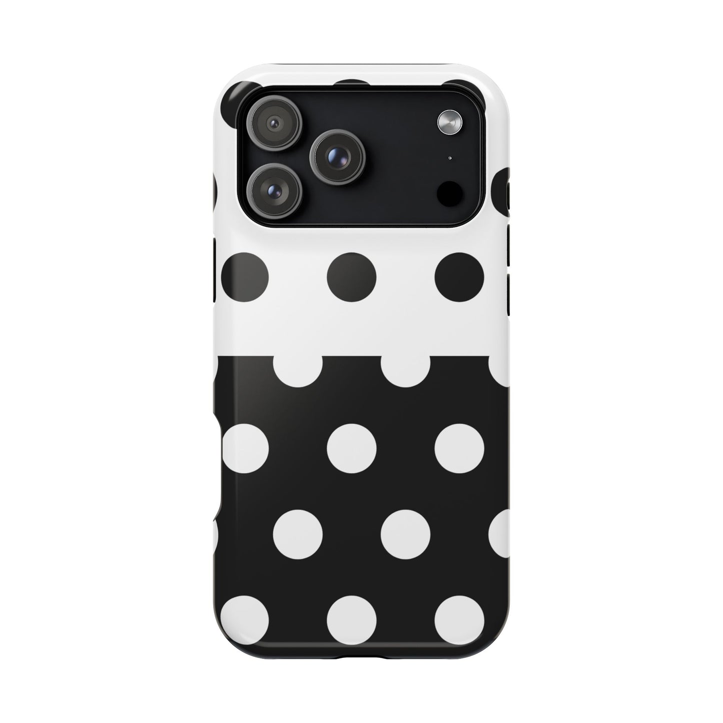 White And Black Polka Dot Split