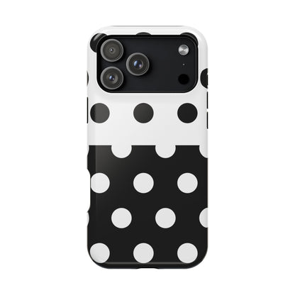 White And Black Polka Dot Split