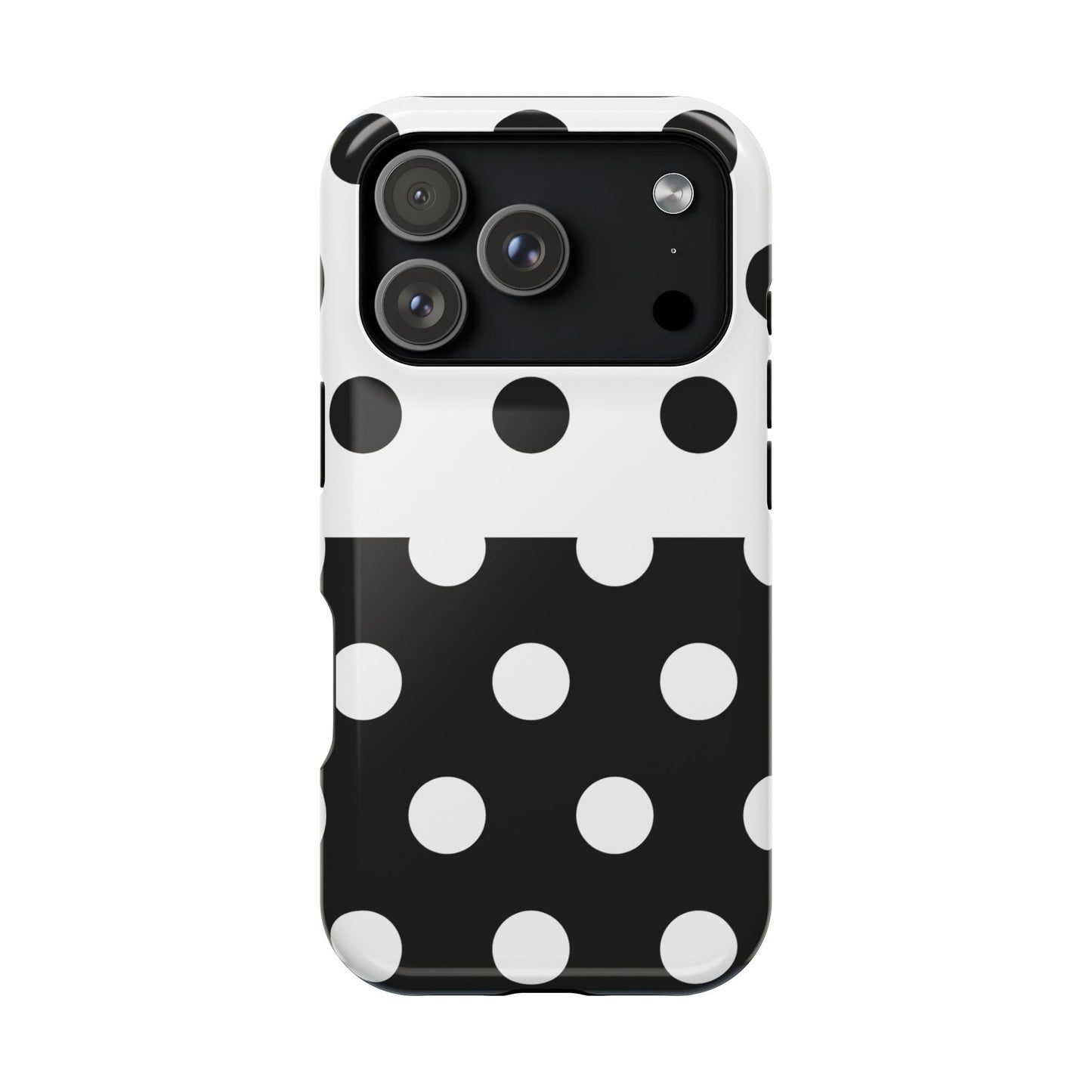 White And Black Polka Dot Split