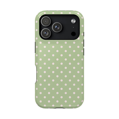 Polka Dot Matcha Case