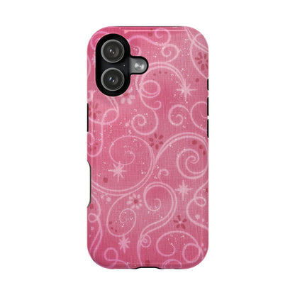 Pink Y2K Swirls Case