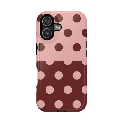 Pink And Red Polka Dot Split