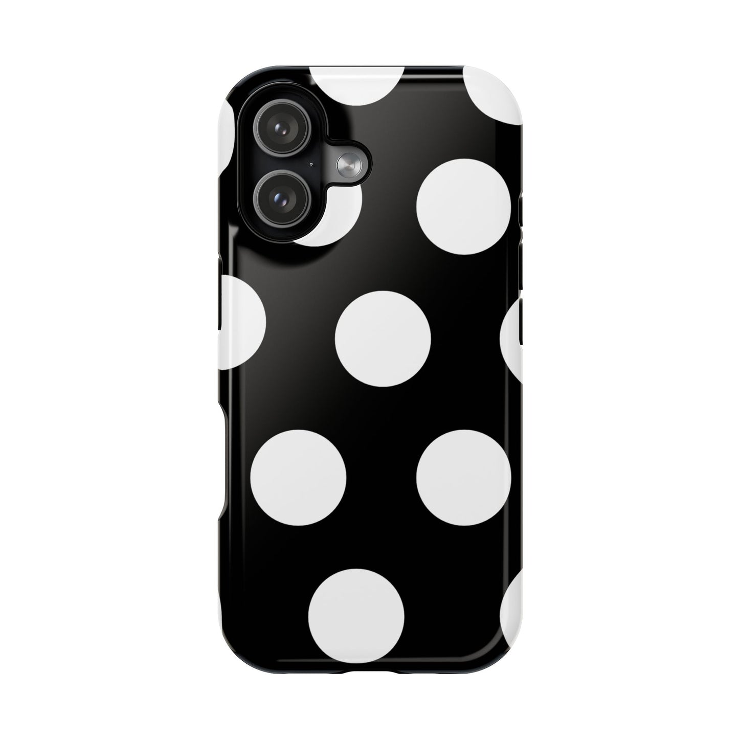 Black White Large Polka Dots