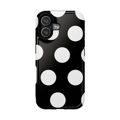 Black White Large Polka Dots
