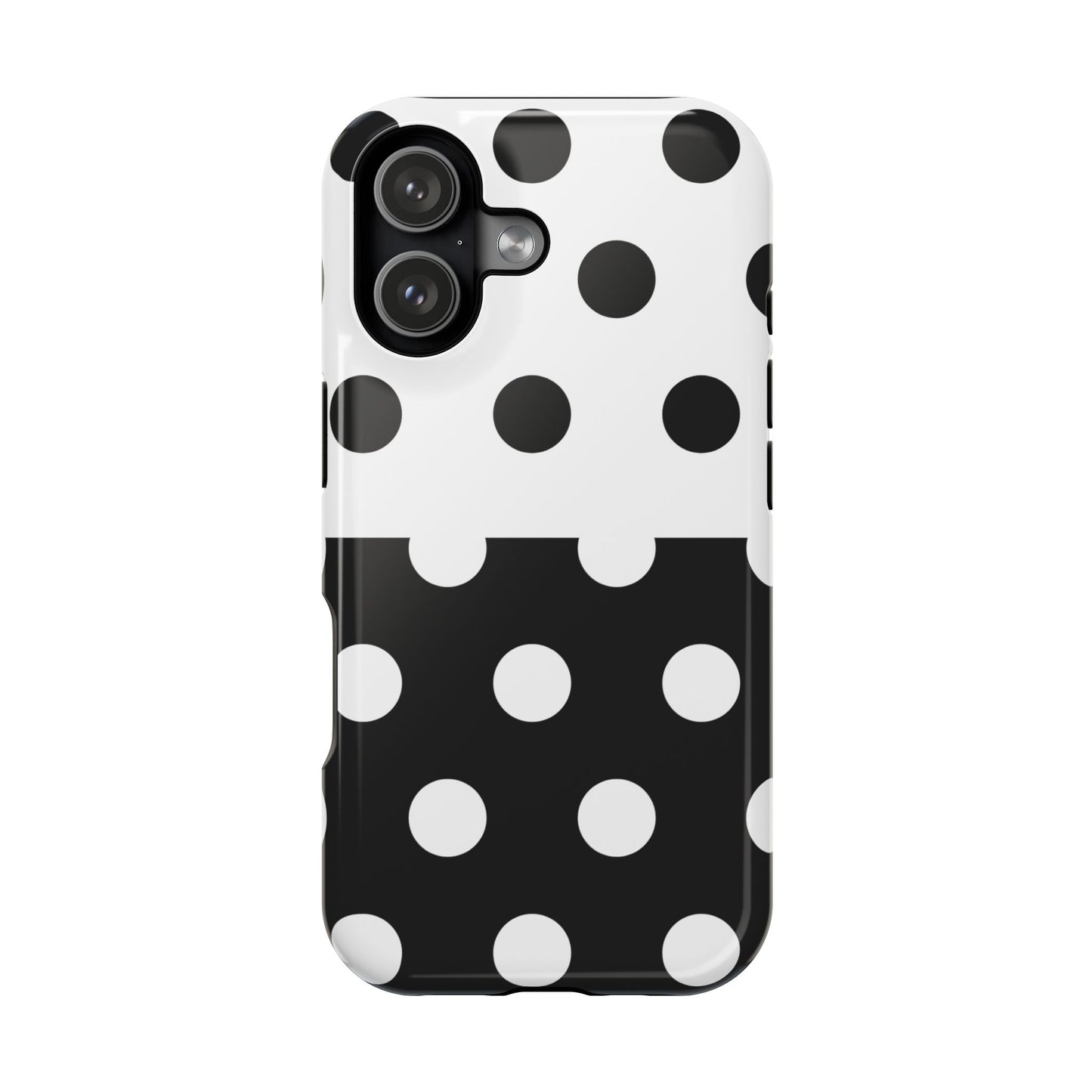 White And Black Polka Dot Split